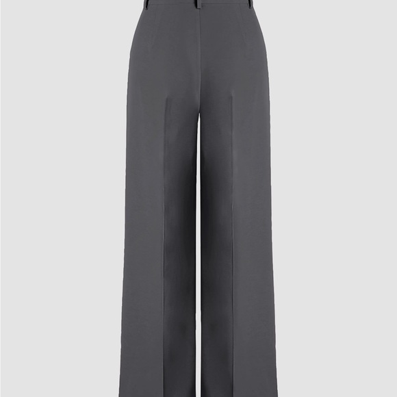 Petite High waist pleated wide leg pants (XS) - Picture 2 of 4